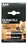 Duracell Simply Alkalin Aaa İnce Kalem Pil 1.5V 2Li Blister (Lr03- Mn2400) - 1