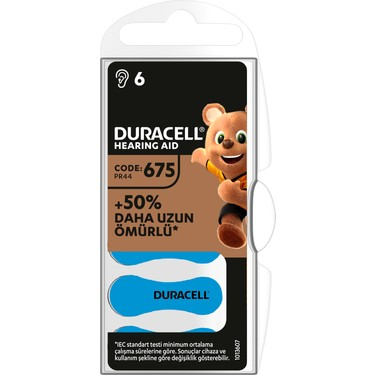 Duracell 675 Kulaklık Pili 6Lı Blister - 1