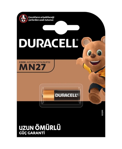 Duracell Mn27 Alkalin Pil 12V 1Li Blister (A27 27A V27A 8Lr732) - 1