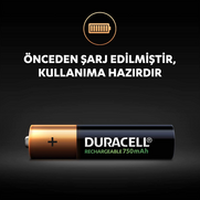 Duracell Şarjlı Aaa İnce Kalem Pil 750Mah 2Li Blister (Se3A2750) - 2