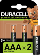 Duracell Şarjlı Aaa İnce Kalem Pil 900Mah 2Li Blister - Duracell