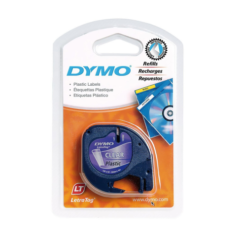 Dymo 12268 Letratag Plastik Şerit Şeffaf - 1