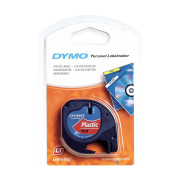 Dymo 59424 Letratag Plastik Şerit 12Mmx4M Kırmızı - 1