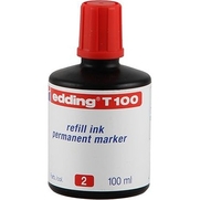 Edding T100 Permanent Markör Mürekkebi Kırmızı 100Ml - EDDİNG