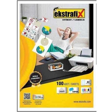 Ekstrafix 5510 Laser Etiket 105X56Mm 10X100 1000 Adet - 1