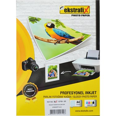 Ekstrafix Fix-5710 İnk Jet Paper Fotoğraf Kağıdı A4 240Gr - 1