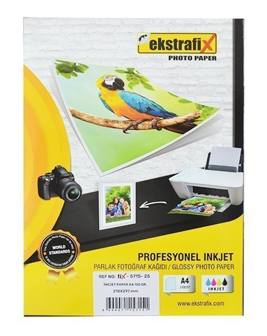 Ekstrafix Fix-5715 İnk Jet Paper Fotoğraf Kağıdı A4 150Gr - 1