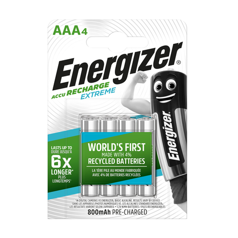 Energizer Extra Şarjlı Aaa İnce Kalem Pil 800Mah 4Lü (Bp4) - 1