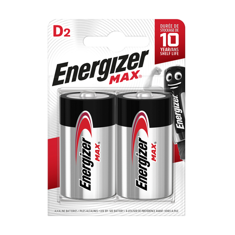 Energizer Max Alkalin D Büyük Boy Pil 2Li Emd2 (Bp2) - 1