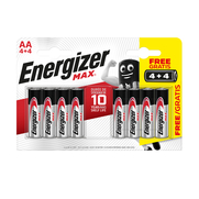 Energizer Max Alkalin Aaa İnce Kalem Pil 4+4Lü Em3A4+4 (Bp8) - ENERGİZER