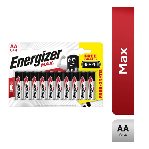 Energizer Max Alkalin Aaa Kalem Pil 6+4Lü (Bp10) - 1