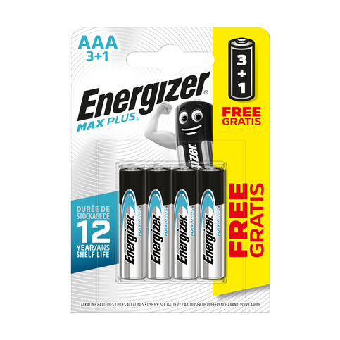 Energizer Max Plus Alkalin Aaa İnce Kalem Pil 4Lü (Bp4) - 1