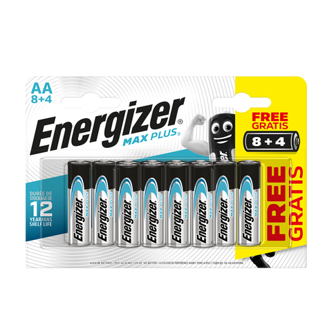 Energizer Max Plus Alkalin Aa Kalem Pil 8+4Lü Emp2A8+4 (Bp12) - 1