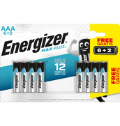 Energizer Max Plus Alkali Aaa İnce Kalem Pil 6+2Li Emp3A6+2 (Emp3A6+2 Aaa)* - ENERGİZER