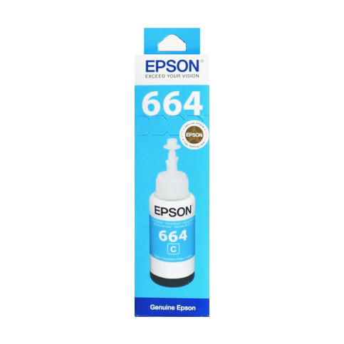 Epson T664 C13T66424A Mavi Mürekkep Kartuş 70Ml (L100 L200 L300 L500 L1300) - 1