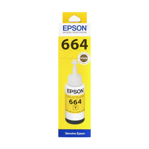 Epson T664 C13T66444A Sarı Mürekkep Kartuş 70Ml (L100 L200 L300 L500 L1300) - 1