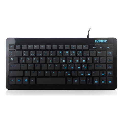 Everest Kb-410 Siyah Usb Q Mini Klavye - 1