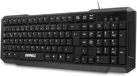 Everest Km-515 Combo Kablolu Q Klavye Mouse Siyah - 3