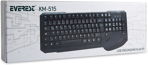Everest Km-515 Combo Kablolu Q Klavye Mouse Siyah - 5