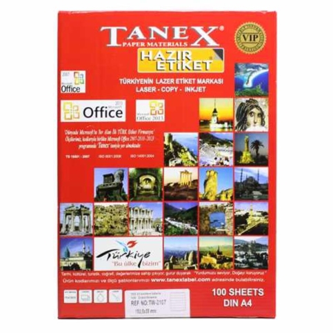 Tanex 2107 Laser Etiket 192X39Mm 7X100 700 Adet - 1