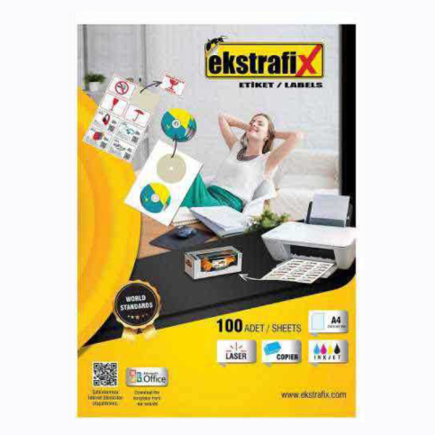 Ekstrafix 5303 Laser Etiket 105X99Mm 6X100 600 Adet - 1