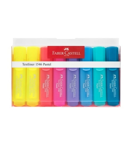 Faber-Castell 1546 Fosforlu Kalem Seti 8 Renk (5030154681) - 1