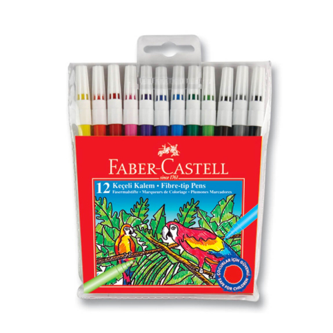 Faber-Castell Keçeli Kalem 12 Renk (155130) - 1