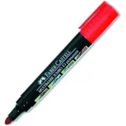 Faber-Castell 23 Jumbo Permanent Markör Koli Kalemi Yuvarlak Uç Kırmızı (152872) - FABER-CASTELL