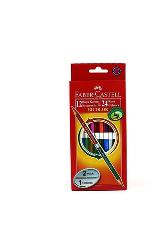 Faber-Castell Bicolor Kuru Boya 24 Renk (120612) - 1