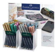 FABER-CASTELL ÇOK AMAÇLI MARKÖR METALİK 60LI STAND (160760) - 1