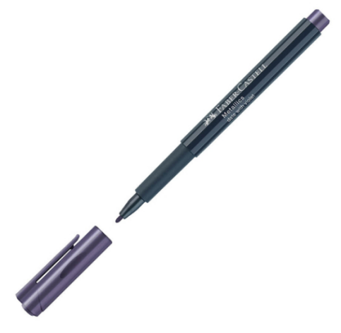 FABER-CASTELL ÇOK AMAÇLI MARKÖR METALİK LAVANTA (160736) - 1