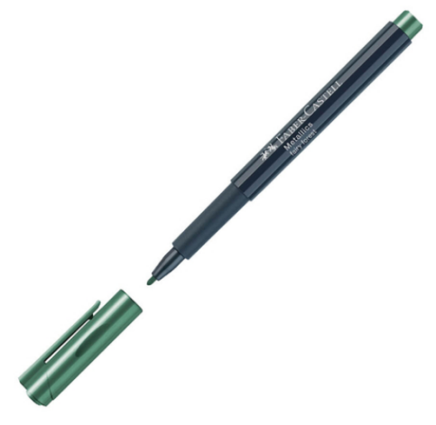 FABER-CASTELL ÇOK AMAÇLI MARKÖR METALİK ORMAN YEŞİLİ (160778) - 1