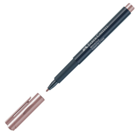 FABER-CASTELL ÇOK AMAÇLI MARKÖR METALİK ROSE GOLD (160789) - 1