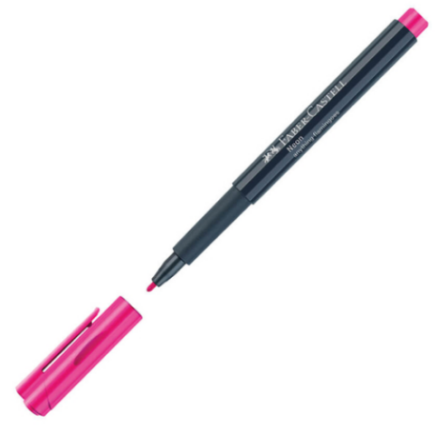 FABER-CASTELL ÇOK AMAÇLI MARKÖR NEON PEMBE (160828) - 1