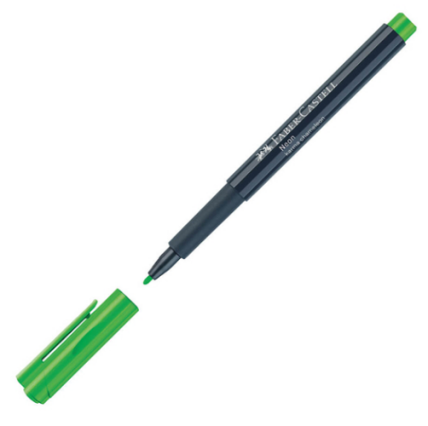 FABER-CASTELL ÇOK AMAÇLI MARKÖR NEON YEŞİL (160863) - 1