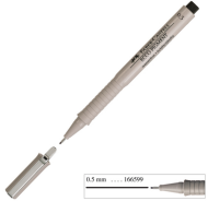 FABER-CASTELL ECCO PİGMENT ÇİZİM KALEMİ 0.05mm SİYAH (166099) - FABER-CASTELL