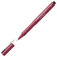 FABER-CASTELL ECCO PİGMENT ÇİZİM KALEMİ 0.1mm KIRMIZI (166121) - FABER-CASTELL