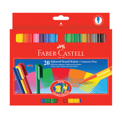 Faber-Castell Eğlenceli Keçeli Kalem 20 Renk (112000) - 1