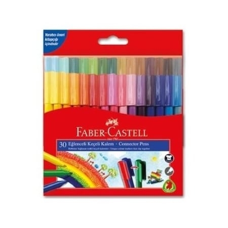 Faber-Castell Eğlenceli Keçeli Kalem 30 Renk (113000) - 1