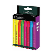 Faber-Castell Fosforlu Kalem 38 Neon 8 Renk (157778) - 2