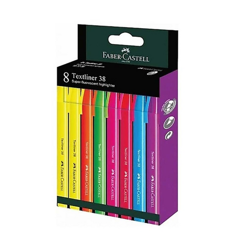 Faber-Castell Fosforlu Kalem 38 Neon 8 Renk (157778) - 2