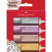 Faber-Castell Fosforlu Kalem 46 Metalik 4 Renk (154624) - FABER CASTELL