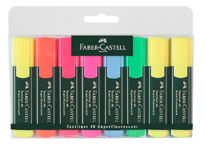 FABER-CASTELL FOSFORLU KALEM SETİ MAT GÖVDE 6+2 RENK (154862) - 1