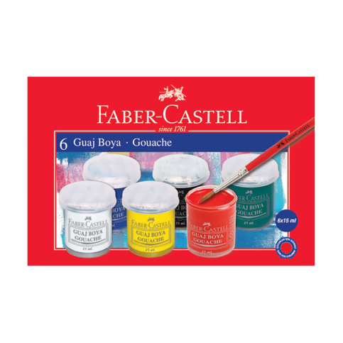 Faber-Castell Guaj Boya 6 Renk (160400) - 1