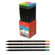 Faber-Castell Party Lata Silgili Kurşun Kalem Siyah (5244116873) - FABER-CASTELL