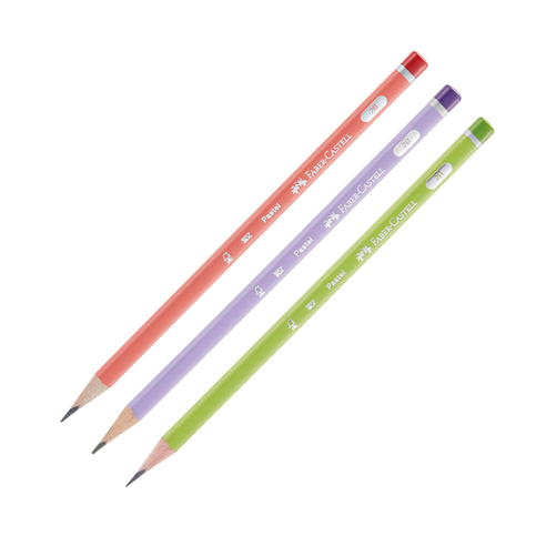 Faber-Castell Pastel Üçgen Mercanlı Kurşun Kalem 2B (5244321605) - 1