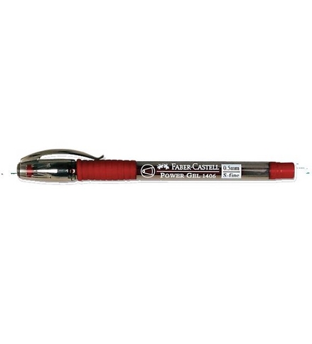 Faber-Castell Power Gel Jel Kalem 0.5 Kırmızı (140621) - 1