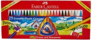 Faber-Castell Silinebilir Mum Boya 25 Renk (122725) - FABER CASTELL