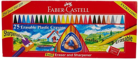 Faber-Castell Silinebilir Mum Boya 25 Renk (122725) - 1