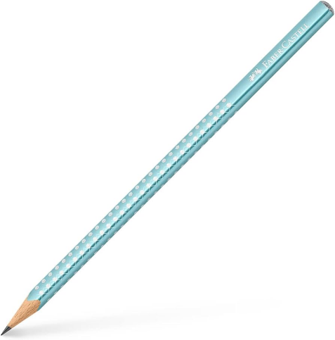 Faber-Castell Sparkle Üçgen Kurşun Kalem Metalik Ocean Blue (118262) - 1